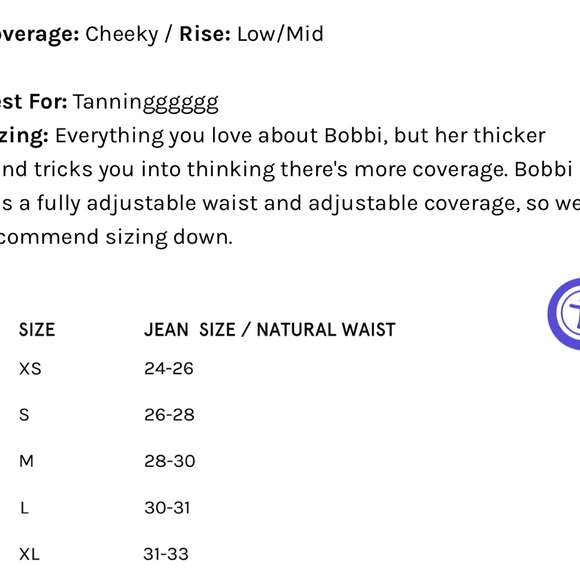 Skatie “Bobbi” Bikini Bottoms | True Green | Size M | Adjustable - Picture 6 of 9